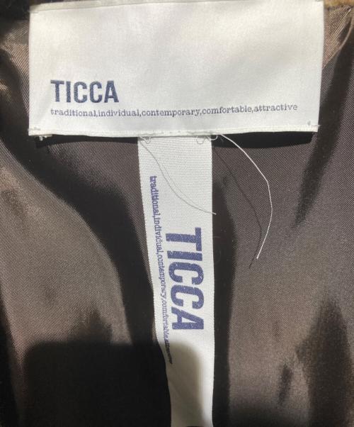 ticca（ティッカ）ticca (ティッカ) ティッカ レオパードシャギーピーコート グレー サイズ:FREEの古着・服飾アイテム