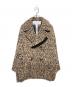 ticca（ティッカ）の古着「ティッカ レオパードシャギーピーコート」｜グレー