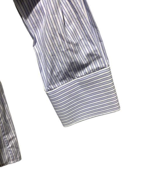 VALENTINO（ヴァレンティノ）VALENTINO (ヴァレンティノ) Leisure blouse/レースボウタイシャツ ホワイト×ブルー サイズ:40の古着・服飾アイテム