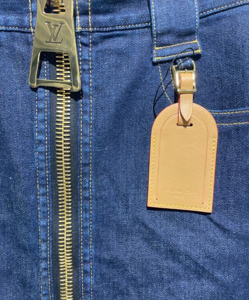 LOUIS VUITTON（ルイ ヴィトン）LOUIS VUITTON (ルイ ヴィトン) フロントジップデニムスカート インディゴ サイズ:38の古着・服飾アイテム