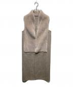 Sov.ソブ）の古着「ムートンロングジレ」｜ベージュ