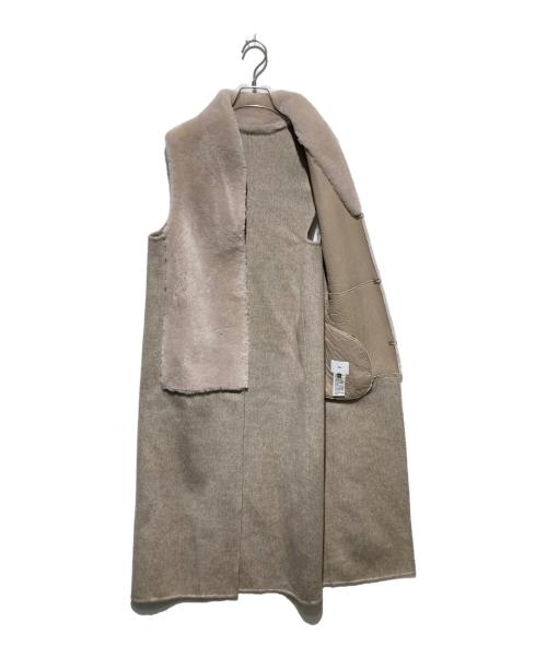 Sov.（ソブ）Sov. (ソブ) ムートンロングジレ ベージュ サイズ:36の古着・服飾アイテム