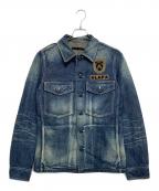 roarロアー）の古着「スタッズデザインデニムシャツ」｜インディゴ