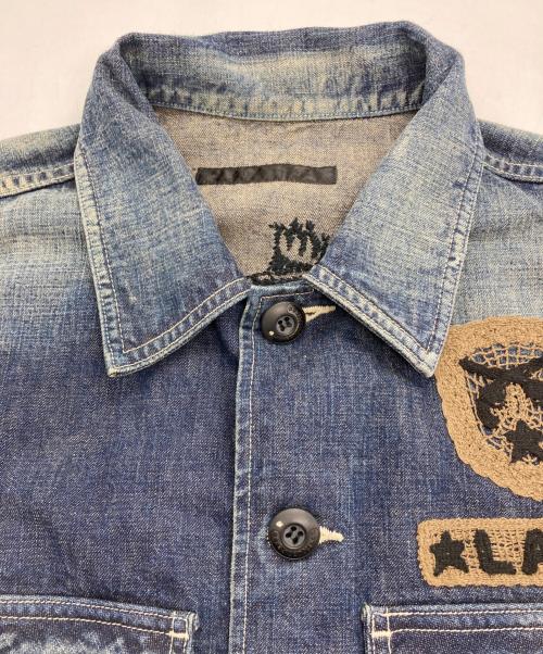 roar（ロアー）roar (ロアー) スタッズデザインデニムシャツ インディゴ サイズ:2の古着・服飾アイテム