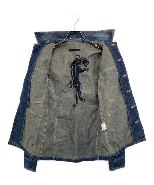 roar（ロアー）roar (ロアー) スタッズデザインデニムシャツ インディゴ サイズ:2の古着・服飾アイテム