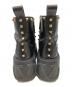 VALENTINO (ヴァレンティノ) ユニークフォーム サイドジップ ロックスタッズ ブーツ ブラック サイズ:36 1/2：8000円