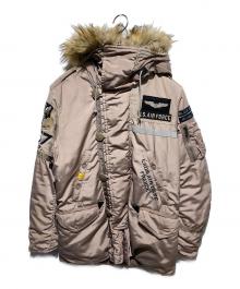 AVIREX（アヴィレックス）の古着「N-3B BLACK NIGHTS」｜ベージュ