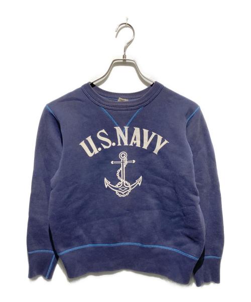 BUZZ RICKSON'S（バズリクソンズ）BUZZ RICKSON'S (バズリクソンズ) US NAVY プリントスウェット ネイビー サイズ:Sの古着・服飾アイテム