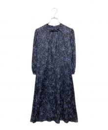 ReFLEcT（リフレクト）の古着「フラワープリントワンピース」｜ネイビー
