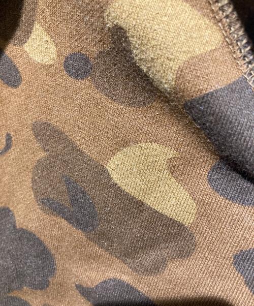 BAPE BY A BATHING APE（ベイプバイアベイシングエイプ）BAPE BY A BATHING APE (ベイプバイアベイシングエイプ) サルカモツートンドッキングジップパーカー グレー×ブラウン サイズ:Lの古着・服飾アイテム