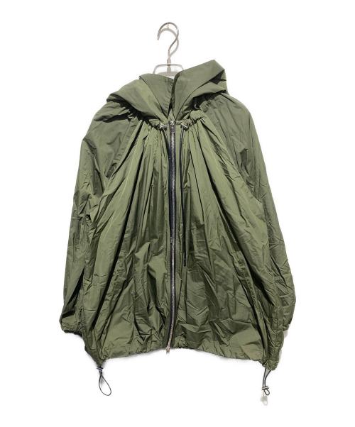 CINOH（チノ）CINOH (チノ) TYPEWRITER NYLON HOODIE BLOUSON カーキ サイズ:38の古着・服飾アイテム