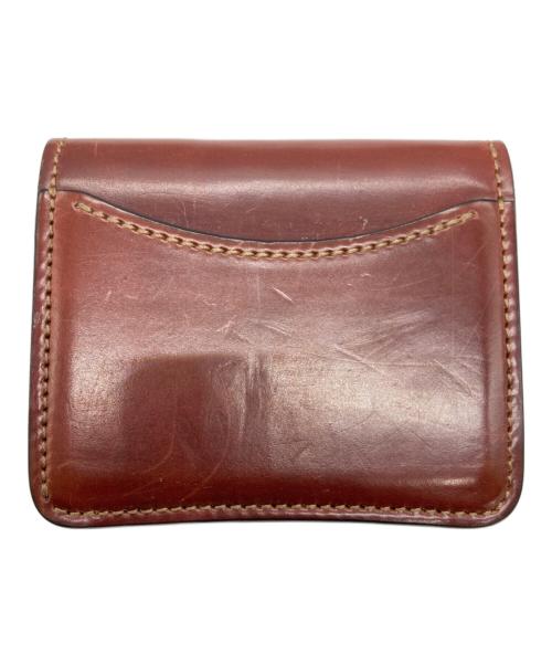 WILDSWANS（ワイルドスワンズ）WILDSWANS (ワイルドスワンズ) PALMシェルコードバンコンパクトウォレット ブラウンの古着・服飾アイテム