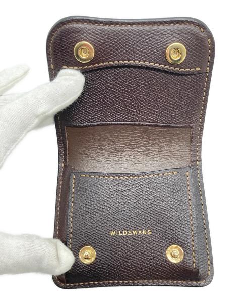 WILDSWANS（ワイルドスワンズ）WILDSWANS (ワイルドスワンズ) PALMシェルコードバンコンパクトウォレット ブラウンの古着・服飾アイテム