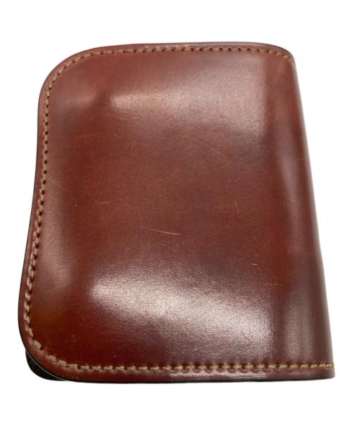 WILDSWANS（ワイルドスワンズ）WILDSWANS (ワイルドスワンズ) PALMシェルコードバンコンパクトウォレット ブラウンの古着・服飾アイテム