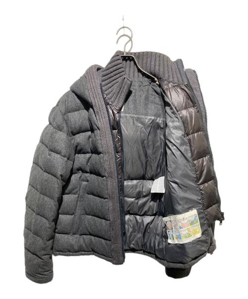 MONCLER（モンクレール）MONCLER (モンクレール) カヌートニット切替ダウンジャケット/CANUT グレー サイズ:2の古着・服飾アイテム