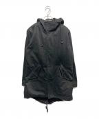 FRED PERRYフレッドペリー）の古着「フェイクファーインナー付モッズコート」｜ブラック