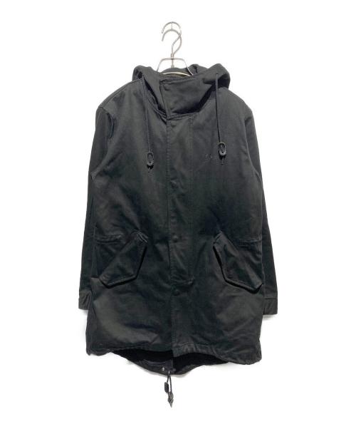 FRED PERRY（フレッドペリー）FRED PERRY (フレッドペリー) フェイクファーインナー付モッズコート ブラック サイズ:FREEの古着・服飾アイテム
