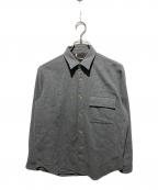 AURALEEオーラリー）の古着「ウールシャツ」｜グレー
