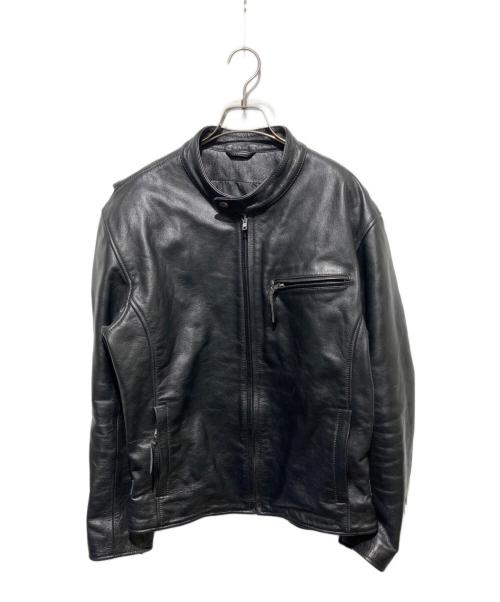 bp（ビーピー）BP (ビーピー) シングルライダースジャケット ブラック サイズ:3Lの古着・服飾アイテム