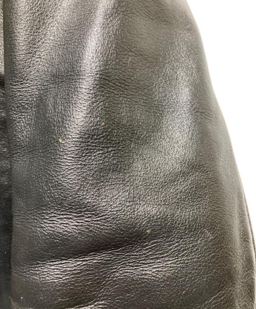 bp（ビーピー）BP (ビーピー) シングルライダースジャケット ブラック サイズ:3Lの古着・服飾アイテム