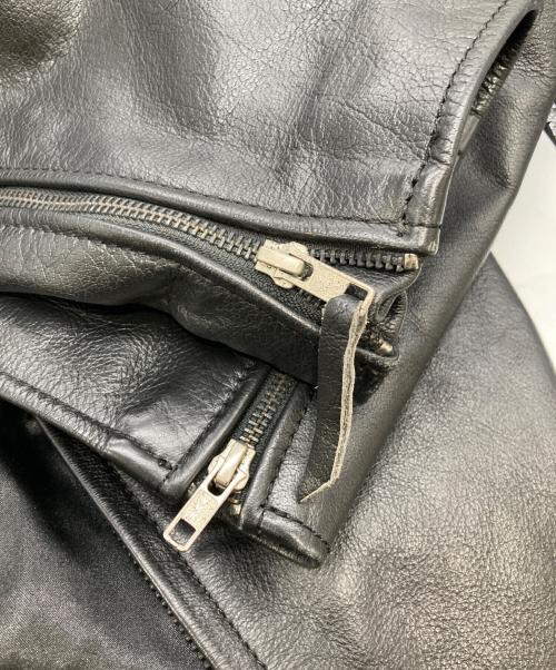 bp（ビーピー）BP (ビーピー) シングルライダースジャケット ブラック サイズ:3Lの古着・服飾アイテム