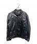 BP（ビーピー）の古着「シングルライダースジャケット」｜ブラック
