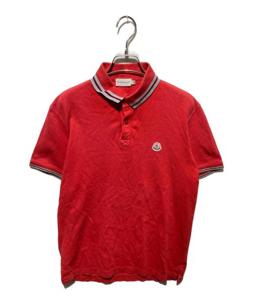 MONCLER（モンクレール）MONCLER (モンクレール) ポロシャツ レッド サイズ:Mの古着・服飾アイテム