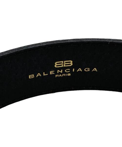 BALENCIAGA（バレンシアガ）BALENCIAGA (バレンシアガ) 【OLD】型押しロゴベルト ブラックの古着・服飾アイテム