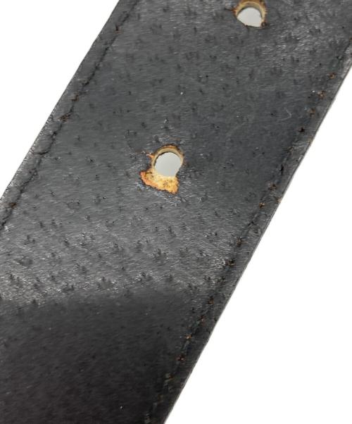 BALENCIAGA（バレンシアガ）BALENCIAGA (バレンシアガ) 【OLD】型押しロゴベルト ブラックの古着・服飾アイテム