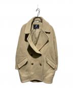 Snidelスナイデル）の古着「Sustainaウールコクーンダブルコート」｜ベージュ