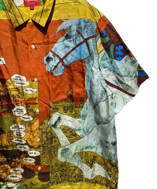 SUPREME（シュプリーム）SUPREME (シュプリーム) 23ss Ronin Silk Shirt イエロー サイズ:Lの古着・服飾アイテム