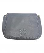 TORY BURCHトリーバーチ）の古着「マリオンチェーンショルダーバッグ」｜ブラック