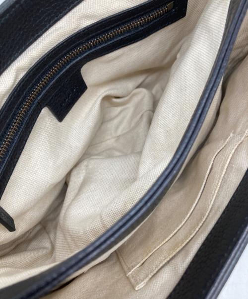 GUCCI（グッチ）GUCCI (グッチ) GGマーモント タイガーヘッドショルダーバッグ ブラックの古着・服飾アイテム