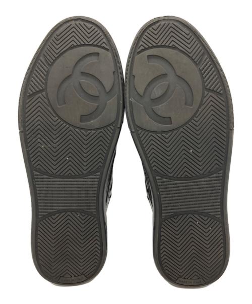 CHANEL（シャネル）CHANEL (シャネル) CCロゴローカットスニーカー ブラック サイズ:36の古着・服飾アイテム