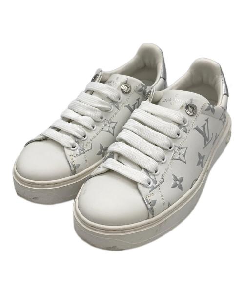 LOUIS VUITTON（ルイ ヴィトン）LOUIS VUITTON (ルイ ヴィトン) タイムアウトライン モノグラム スニーカー ホワイト サイズ:36の古着・服飾アイテム