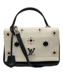 LOUIS VUITTON（ルイ ヴィトン）の古着「ロックミー2 メカニカルフラワー 2WAYショルダーバッグ」｜ホワイト×ブラック