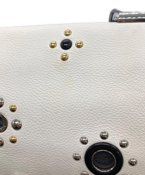 LOUIS VUITTON（ルイ ヴィトン）LOUIS VUITTON (ルイ ヴィトン) ロックミー2 メカニカルフラワー 2WAYショルダーバッグ ホワイト×ブラックの古着・服飾アイテム