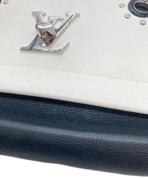 LOUIS VUITTON（ルイ ヴィトン）LOUIS VUITTON (ルイ ヴィトン) ロックミー2 メカニカルフラワー 2WAYショルダーバッグ ホワイト×ブラックの古着・服飾アイテム