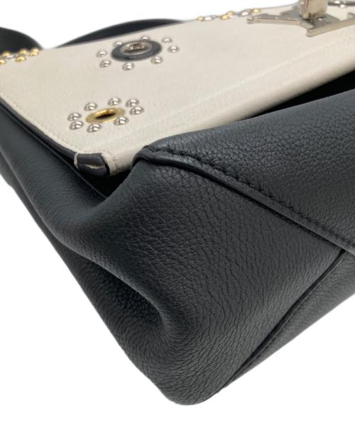 LOUIS VUITTON（ルイ ヴィトン）LOUIS VUITTON (ルイ ヴィトン) ロックミー2 メカニカルフラワー 2WAYショルダーバッグ ホワイト×ブラックの古着・服飾アイテム