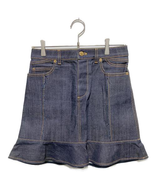 LOUIS VUITTON（ルイ ヴィトン）LOUIS VUITTON (ルイ ヴィトン) デニムミニスカート インディゴ サイズ:36の古着・服飾アイテム
