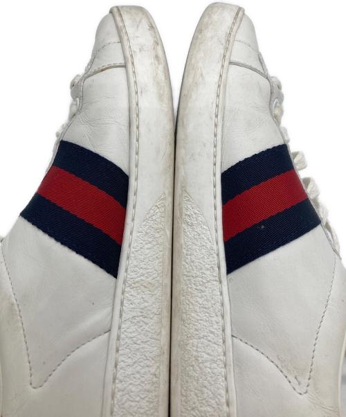 GUCCI（グッチ）GUCCI (グッチ) エースライン・装飾スニーカー ホワイト サイズ:35　2/1の古着・服飾アイテム