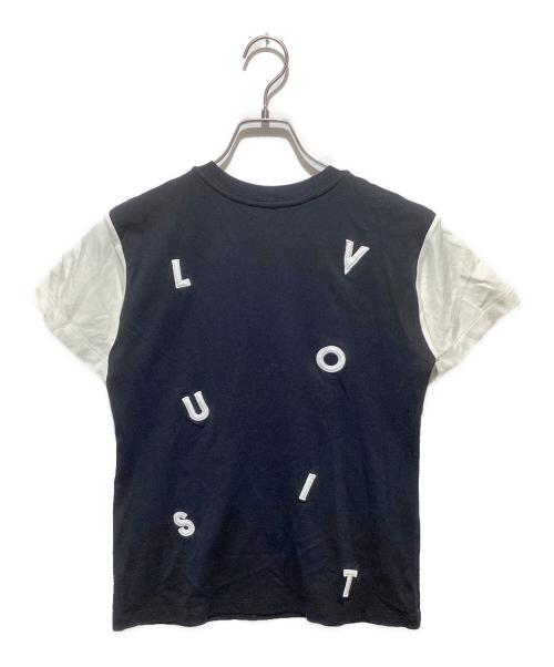 LOUIS VUITTON（ルイ ヴィトン）LOUIS VUITTON (ルイ ヴィトン) エンブロイダリー レター チェーン ショートスリーブ Tシャツ ブラック サイズ:XSの古着・服飾アイテム
