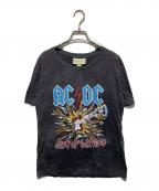 GUCCIグッチ）の古着「AC/DC タイダイグラフィック Tシャツ」｜ブラック