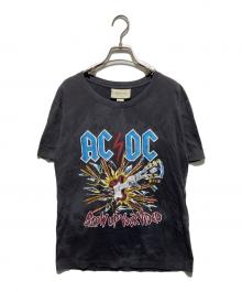 GUCCI（グッチ）の古着「AC/DC タイダイグラフィック Tシャツ」｜ブラック