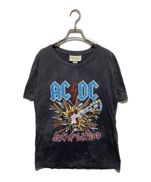 GUCCI（グッチ）GUCCI (グッチ) AC/DC タイダイグラフィック Tシャツ ブラック サイズ:XSの古着・服飾アイテム