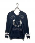 VALENTINOヴァレンティノ）の古着「22AW Vネックニット」｜ネイビー