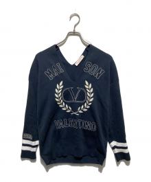 VALENTINO（ヴァレンティノ）の古着「22AW Vネックニット」｜ネイビー