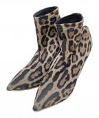 DOLCE & GABBANAドルチェ＆ガッバーナ）の古着「レオパードブーツ」｜ブラウン
