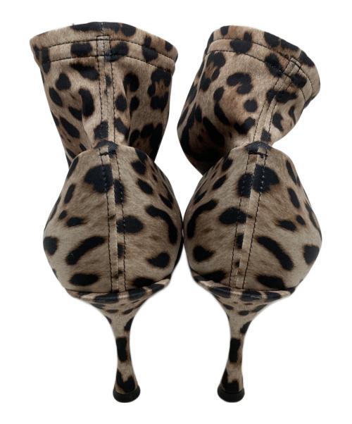DOLCE & GABBANA（ドルチェ＆ガッバーナ）DOLCE & GABBANA (ドルチェ＆ガッバーナ) レオパードブーツ ブラウン サイズ:36　2/1の古着・服飾アイテム