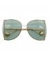 GUCCI（グッチ）の古着「butterfly Sunglasses」｜ゴールド×グリーン